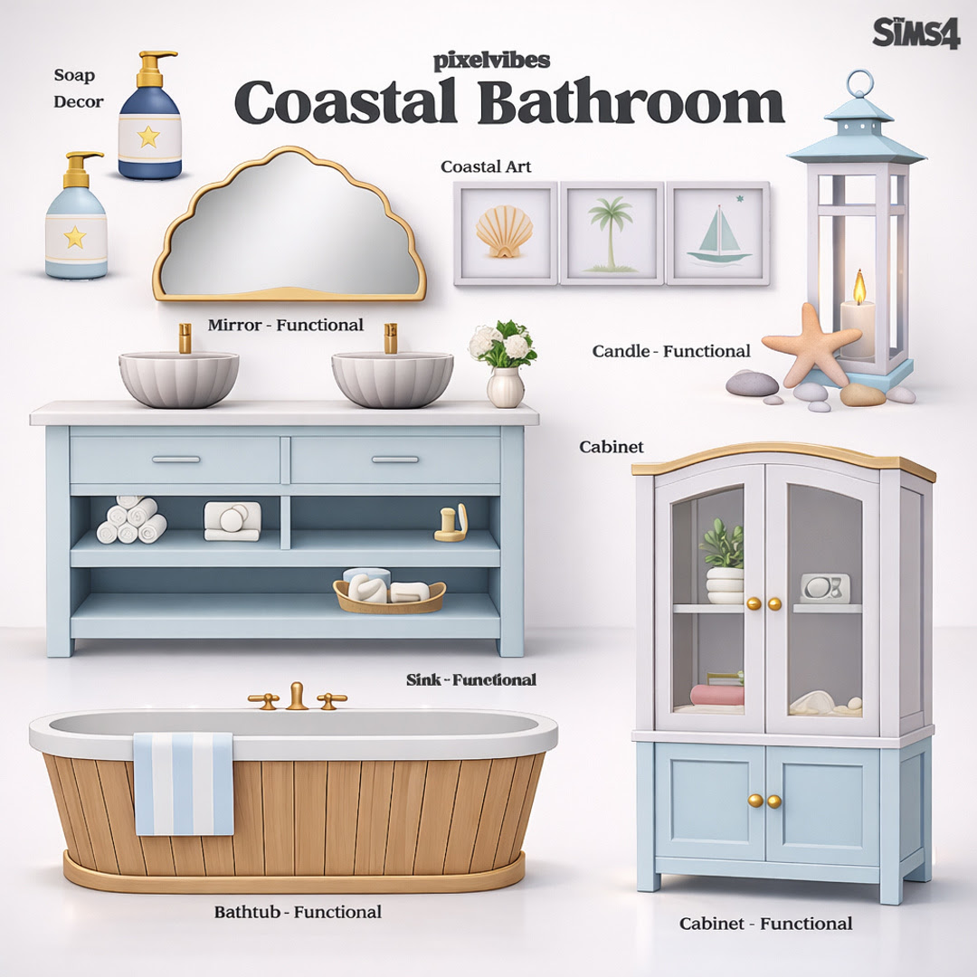 Скриншот мода Набор для ванной Coastal Bathroom